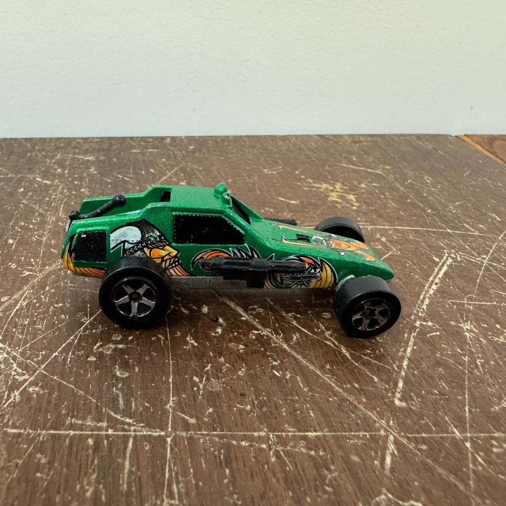 Hot Wheels Wasteland Scrapheads Green Diecast Car 1982 Vintage Toy Vehicle